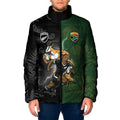 Custom South Africa And New Zealand Padded Jacket Springboks And Kiwis Rugby Rivalry