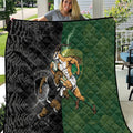 South Africa And New Zealand Quilt Springboks And Kiwis Rugby Rivalry