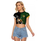 Custom South Africa And New Zealand Raglan Cropped T Shirt Springboks And Kiwis Rugby Rivalry