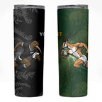 Custom South Africa And New Zealand Skinny Tumbler Springboks And Kiwis Rugby Rivalry