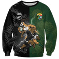 Custom South Africa And New Zealand Sweatshirt Springboks And Kiwis Rugby Rivalry