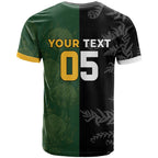 Custom South Africa And New Zealand T Shirt Springboks And Kiwis Rugby Rivalry