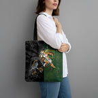 South Africa And New Zealand Tote Bag Springboks And Kiwis Rugby Rivalry