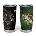 Custom South Africa And New Zealand Tumbler Cup Springboks And Kiwis Rugby Rivalry