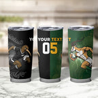 Custom South Africa And New Zealand Tumbler Cup Springboks And Kiwis Rugby Rivalry