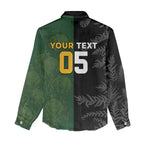 Custom South Africa And New Zealand Women Casual Shirt Springboks And Kiwis Rugby Rivalry