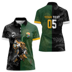 Custom South Africa And New Zealand Women Polo Shirt Springboks And Kiwis Rugby Rivalry
