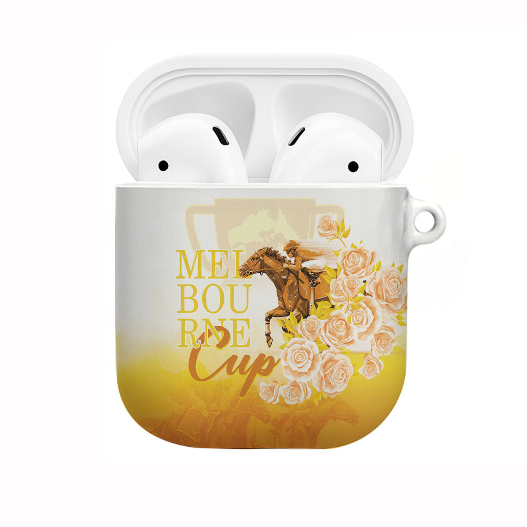 Melbourne Horse Racing AirPods Case Vintage Floral Equestrian Rider
