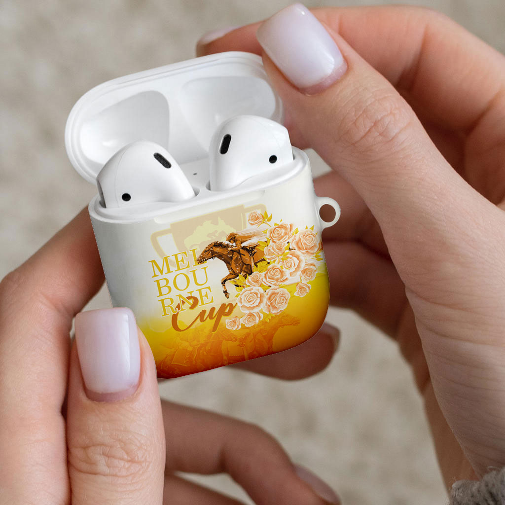 Melbourne Horse Racing AirPods Case Vintage Floral Equestrian Rider
