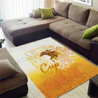 Melbourne Horse Racing Area Rug Vintage Floral Equestrian Rider