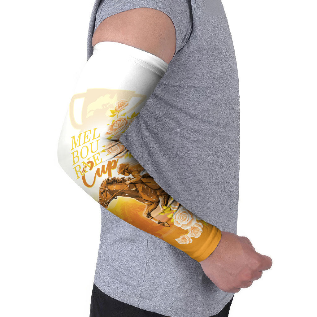 Melbourne Horse Racing Arm Sleeves Vintage Floral Equestrian Rider