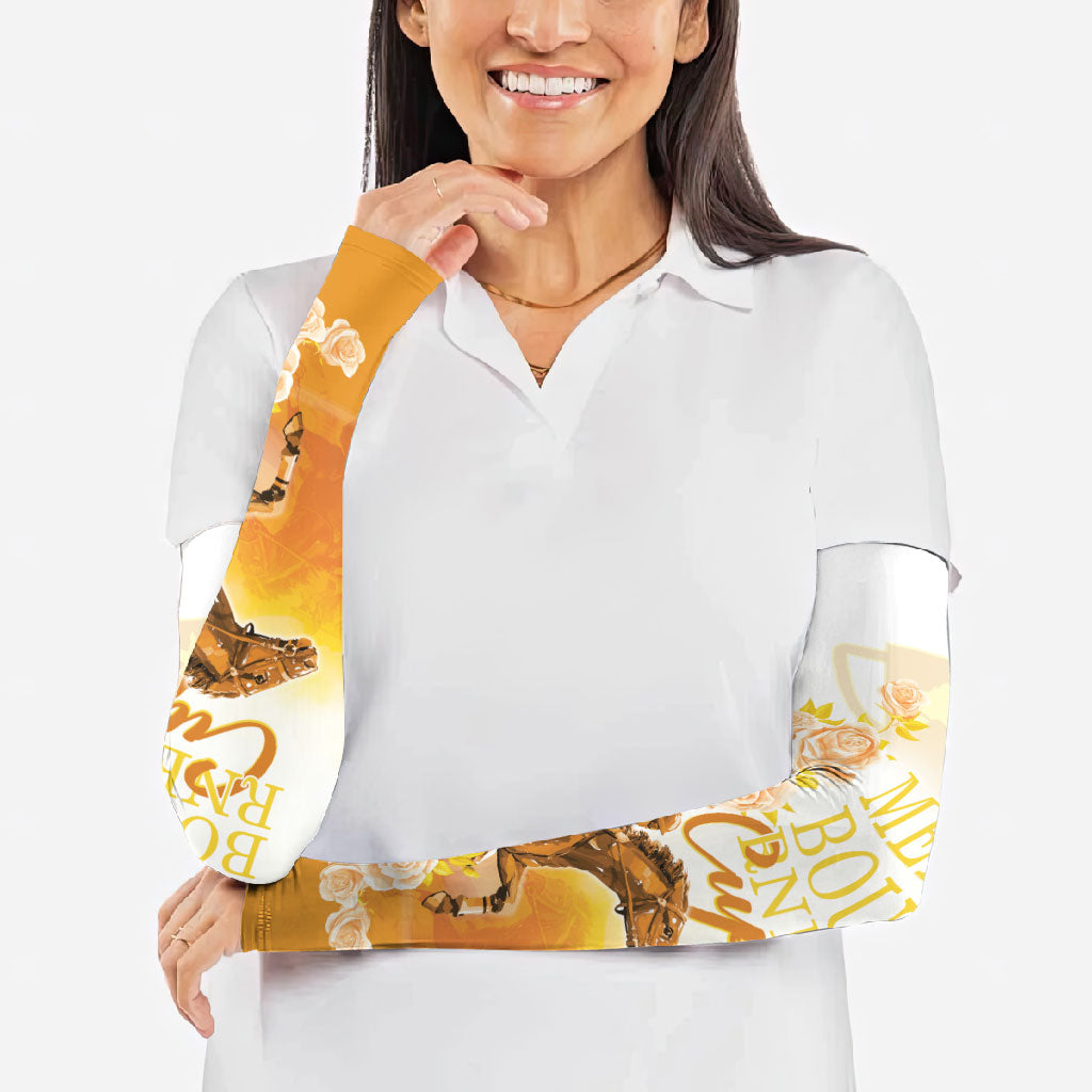 Melbourne Horse Racing Arm Sleeves Vintage Floral Equestrian Rider
