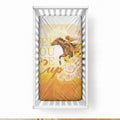 Melbourne Horse Racing Baby Bed Cover Vintage Floral Equestrian Rider
