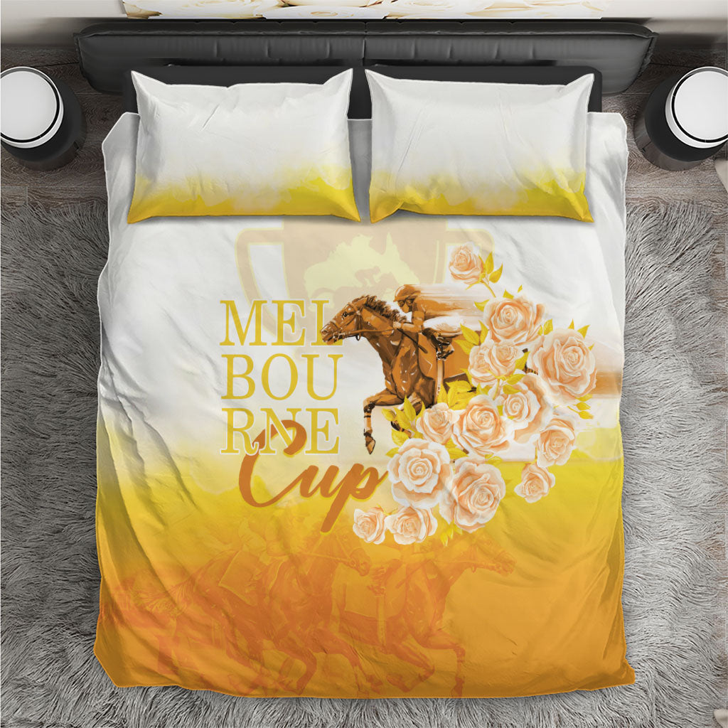 Melbourne Horse Racing Bedding Set Vintage Floral Equestrian Rider