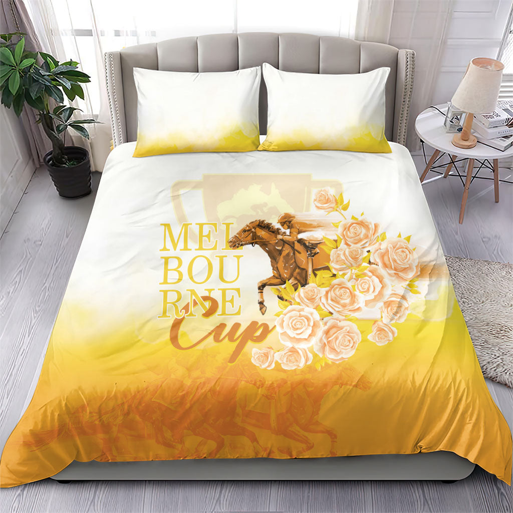 Melbourne Horse Racing Bedding Set Vintage Floral Equestrian Rider