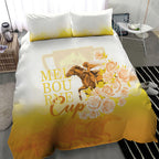 Melbourne Horse Racing Bedding Set Vintage Floral Equestrian Rider