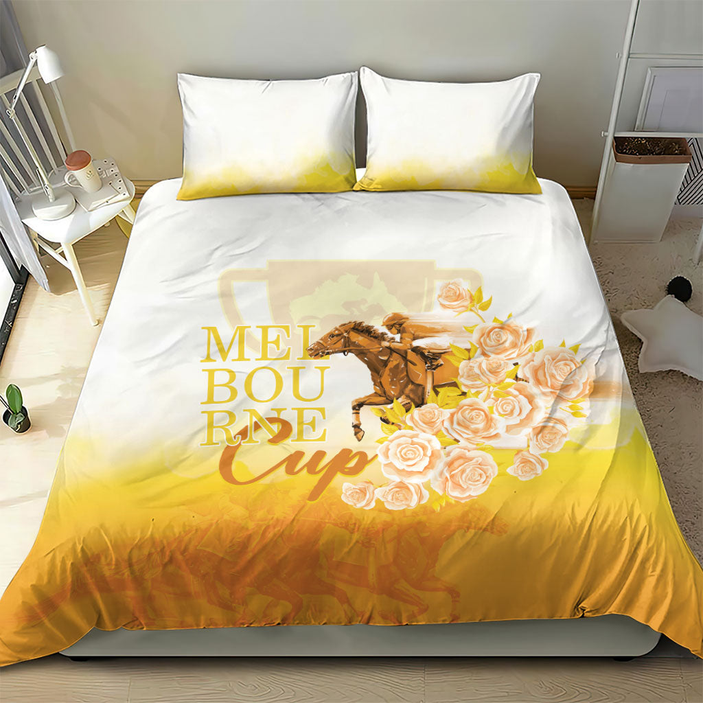 Melbourne Horse Racing Bedding Set Vintage Floral Equestrian Rider