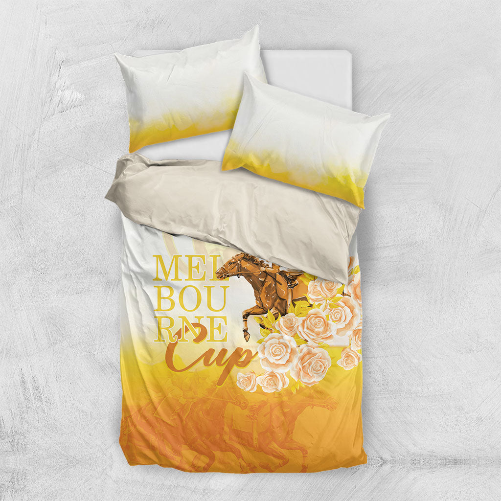 Melbourne Horse Racing Bedding Set Vintage Floral Equestrian Rider