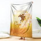 Melbourne Horse Racing Blanket Vintage Floral Equestrian Rider