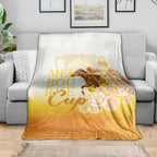Melbourne Horse Racing Blanket Vintage Floral Equestrian Rider