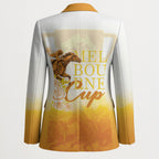 Melbourne Horse Racing Blazer Vintage Floral Equestrian Rider