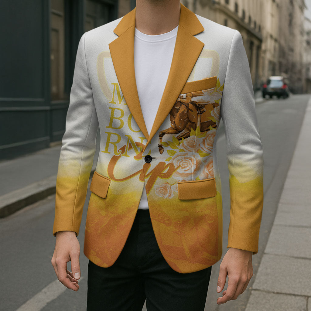 Melbourne Horse Racing Blazer Vintage Floral Equestrian Rider
