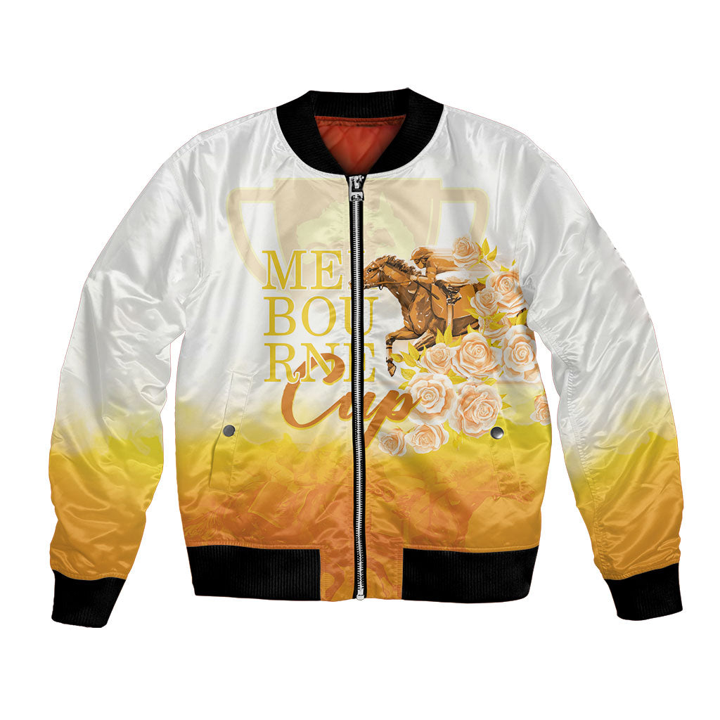 Melbourne Horse Racing Bomber Jacket Vintage Floral Equestrian Rider