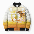 Melbourne Horse Racing Bomber Puffer Jacket Vintage Floral Equestrian Rider