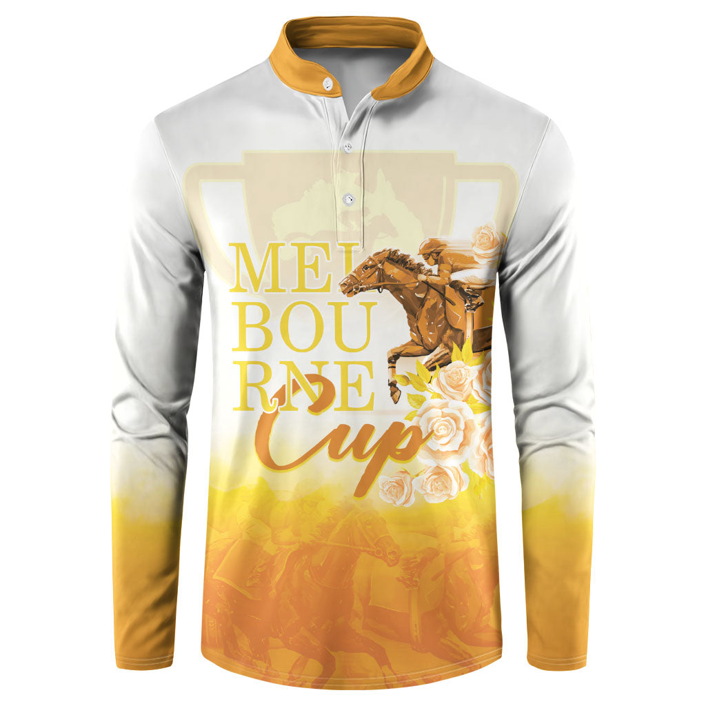 Melbourne Horse Racing Button Sweatshirt Vintage Floral Equestrian Rider