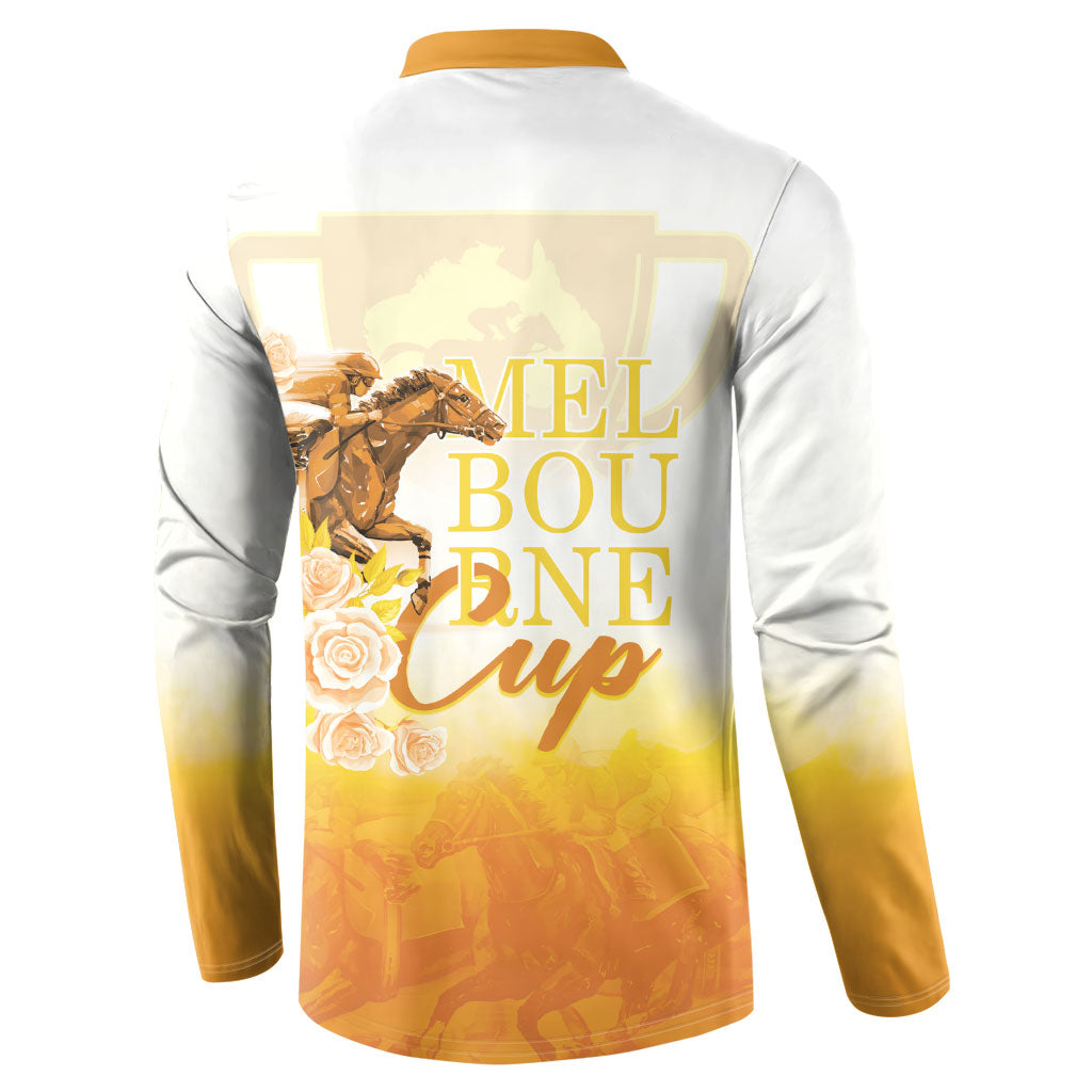 Melbourne Horse Racing Button Sweatshirt Vintage Floral Equestrian Rider