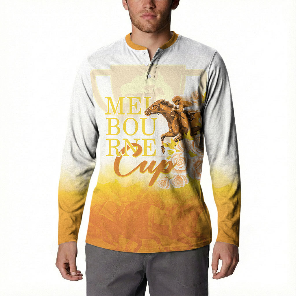 Melbourne Horse Racing Button Sweatshirt Vintage Floral Equestrian Rider