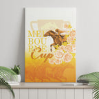 Melbourne Horse Racing Canvas Wall Art Vintage Floral Equestrian Rider