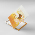 Melbourne Horse Racing Canvas Wall Art Vintage Floral Equestrian Rider