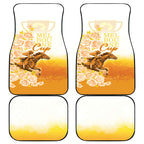 Melbourne Horse Racing Car Mats Vintage Floral Equestrian Rider