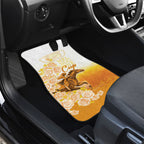 Melbourne Horse Racing Car Mats Vintage Floral Equestrian Rider