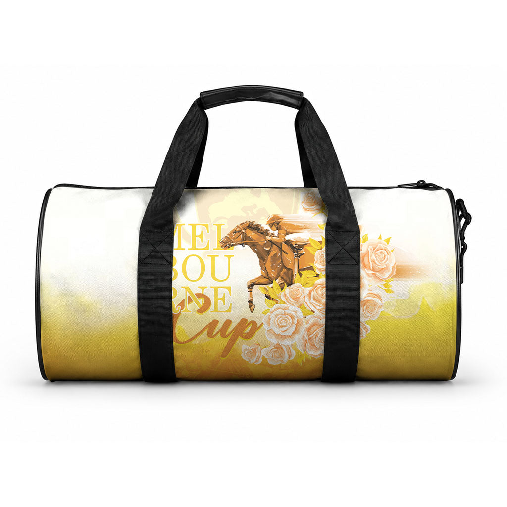 Melbourne Horse Racing Duffle Bag Vintage Floral Equestrian Rider