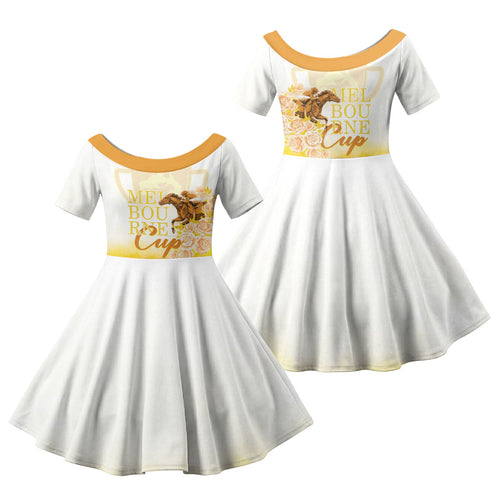 Melbourne Horse Racing Family Matching Mermaid Dress and Hawaiian Shirt Vintage Floral Equestrian Rider