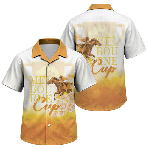 Melbourne Horse Racing Family Matching Mermaid Dress and Hawaiian Shirt Vintage Floral Equestrian Rider