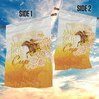 Melbourne Horse Racing Garden Flag Vintage Floral Equestrian Rider