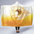 Melbourne Horse Racing Hooded Blanket Vintage Floral Equestrian Rider