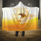 Melbourne Horse Racing Hooded Blanket Vintage Floral Equestrian Rider