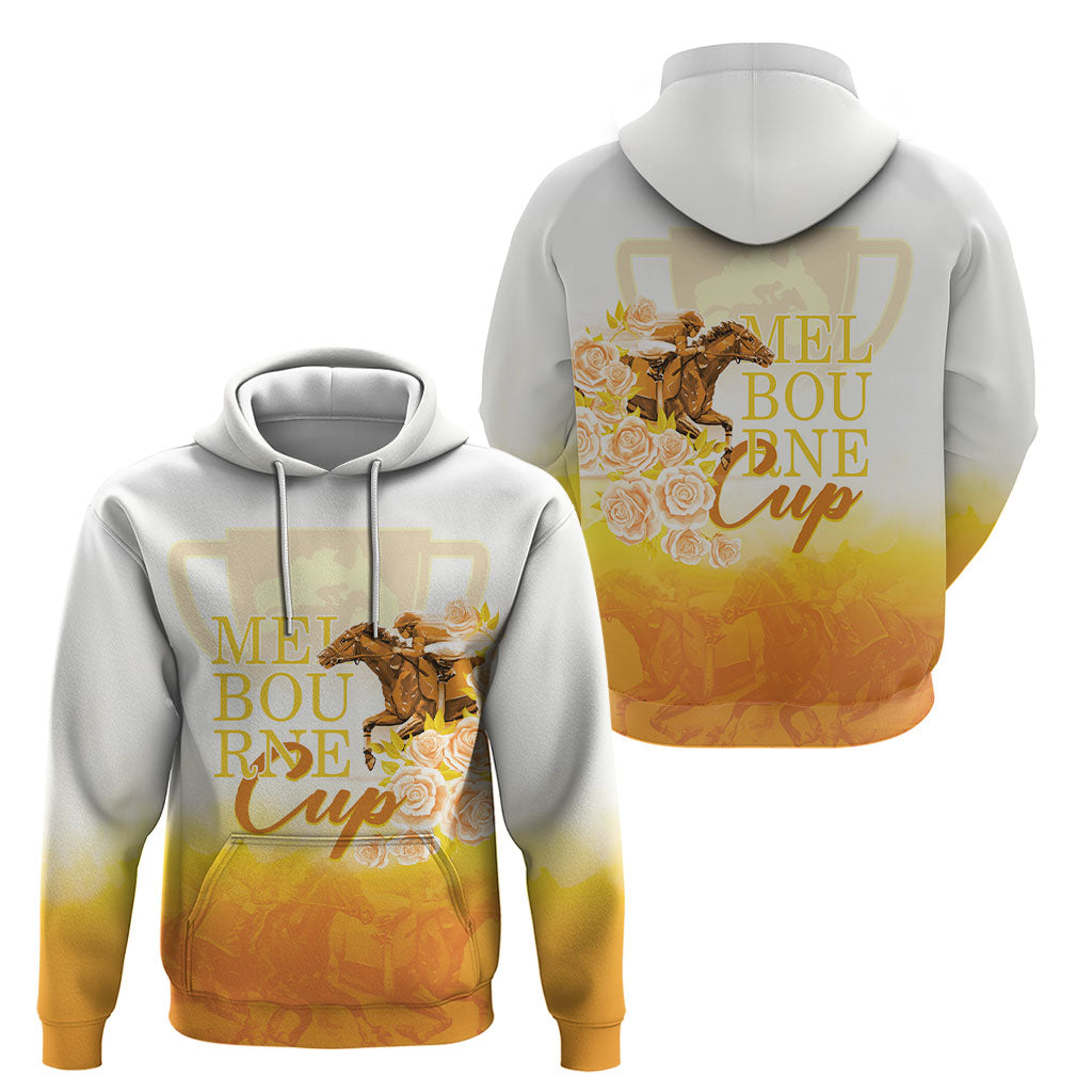 Melbourne Horse Racing Hoodie Vintage Floral Equestrian Rider