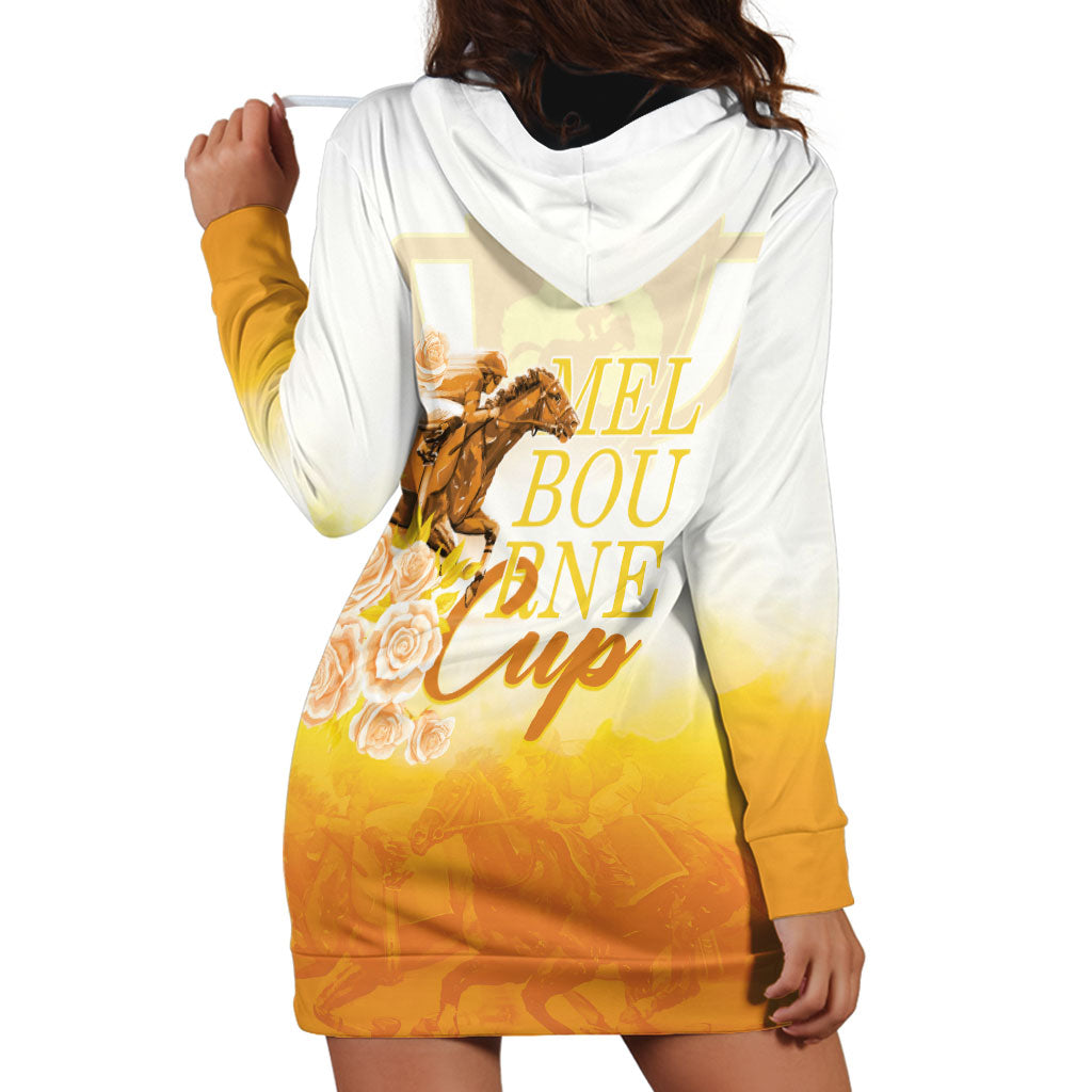 Melbourne Horse Racing Hoodie Dress Vintage Floral Equestrian Rider