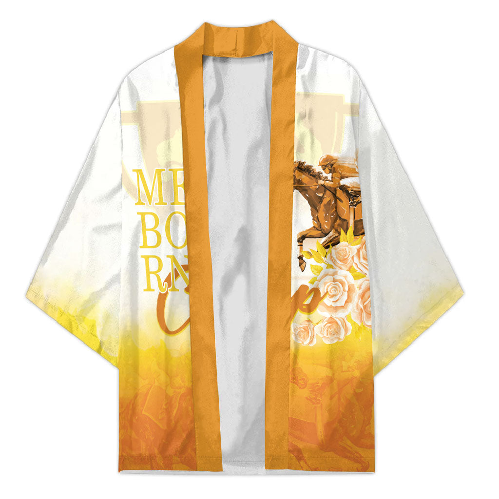 Melbourne Horse Racing Kimono Vintage Floral Equestrian Rider