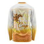 Melbourne Horse Racing Long Sleeve Shirt Vintage Floral Equestrian Rider
