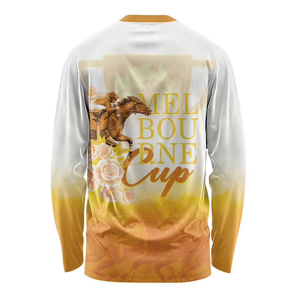 Melbourne Horse Racing Long Sleeve Shirt Vintage Floral Equestrian Rider