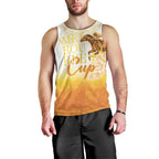 Melbourne Horse Racing Men Tank Top Vintage Floral Equestrian Rider
