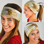 Melbourne Horse Racing Neck Gaiter Vintage Floral Equestrian Rider
