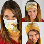 Melbourne Horse Racing Neck Gaiter Vintage Floral Equestrian Rider