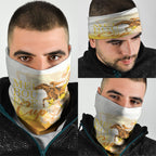 Melbourne Horse Racing Neck Gaiter Vintage Floral Equestrian Rider